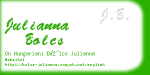 julianna bolcs business card